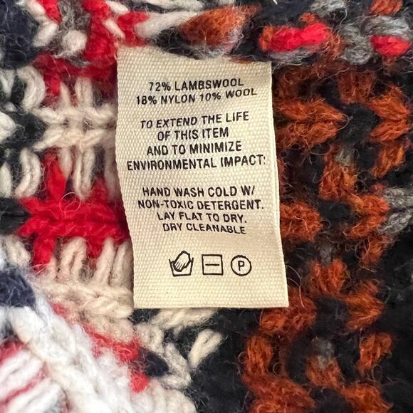 Alex Mill Fair Isle Wool Blend Cardigan Size Large - Picture 10 of 13